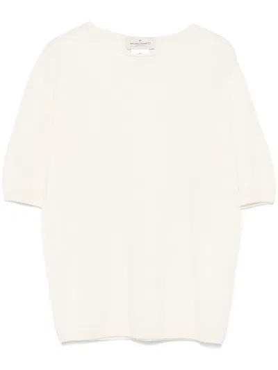 Bruno Manetti Cashmere T-shirt In 白色