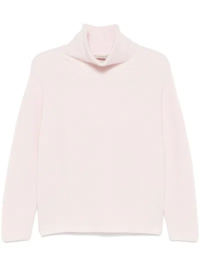 Bruno Manetti High-neck Cashmere Jumper In Pink