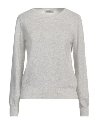 Bruno Manetti Cashmere Woman Sweater Light Grey Size 8 Cashmere