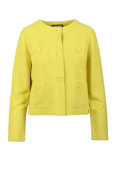 Bruno Manetti Cotton Jacket - Yellow In Gold