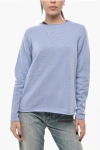 Bruno Manetti Crew Neck Pure Cashmere Sweater In Blue