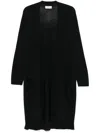 Bruno Manetti Fine-knit Coat In Black