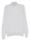 Bruno Manetti Fine-knit Jumper In Gray