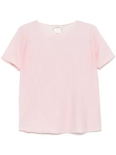 Bruno Manetti Fine-knit T-shirt In Pink