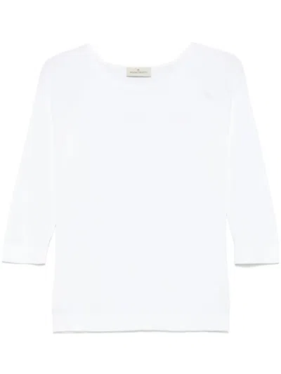 Bruno Manetti Fine-knit Top In White