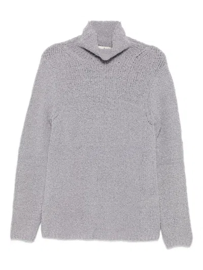 Bruno Manetti Funnel-neck Jumper In Gray