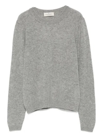 BRUNO MANETTI BRUNO MANETTI GRAY CASHMERE WOOL CREWNECK SWEATER