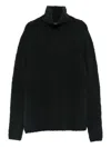 Bruno Manetti High-neck Sweater In Blue