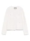 Bruno Manetti Virgin-wool Jacket In White