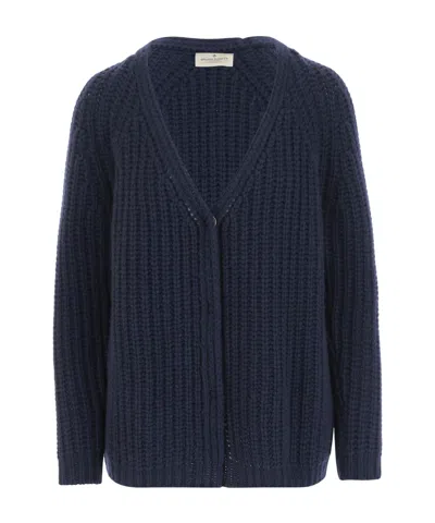 BRUNO MANETTI RIBBED CARDIGAN