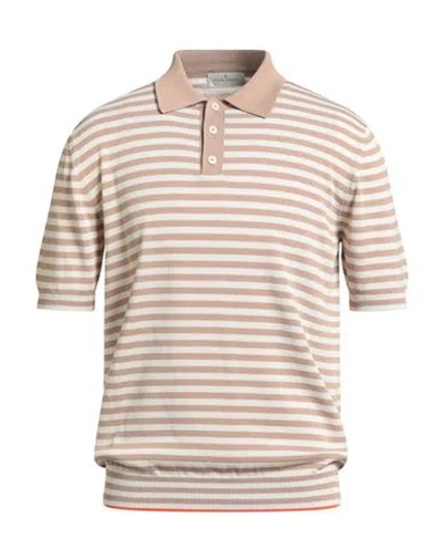 Bruno Manetti Man Sweater Beige Size L Cotton In Sand