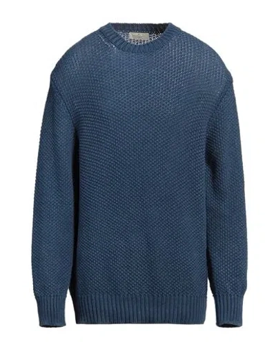 Bruno Manetti Man Sweater Blue Size Xxxl Wool, Cashmere