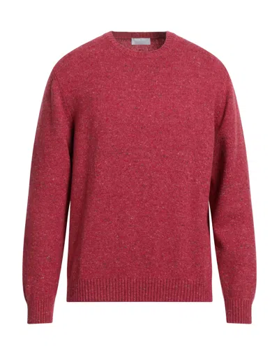 BRUNO MANETTI BRUNO MANETTI MAN SWEATER GARNET SIZE L WOOL, CASHMERE, POLYAMIDE