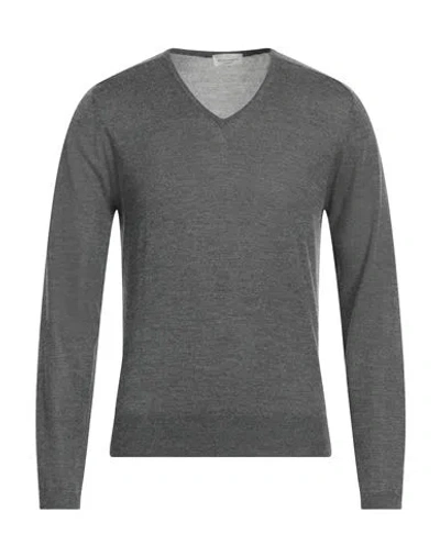 Bruno Manetti Man Sweater Grey Size S Cashmere, Silk In Gray