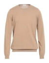 Bruno Manetti Man Sweater Khaki Size Xl Cotton In Sand