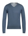 Bruno Manetti Man Sweater Light Blue Size S Cashmere, Silk
