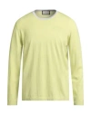 Bruno Manetti Man Sweater Light Green Size L Cotton, Cashmere In Green