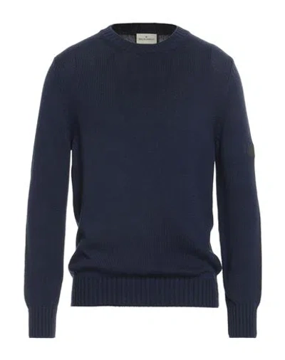 Bruno Manetti Man Sweater Midnight Blue Size L Cotton