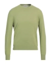Bruno Manetti Man Sweater Military Green Size M Cashmere In Green