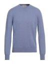 Bruno Manetti Man Sweater Pastel Blue Size M Cashmere