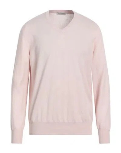 Bruno Manetti Man Sweater Pink Size L Cashmere