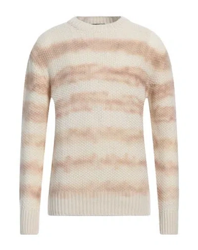 Bruno Manetti Man Sweater Sand Size L Wool, Cashmere