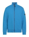 Bruno Manetti Man Sweatshirt Azure Size L Cotton In Blue