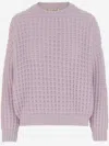 Bruno Manetti Cashmere Sweater With Crew Neck In Pink