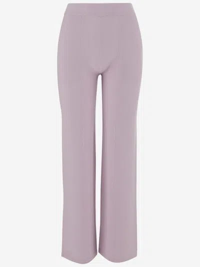 BRUNO MANETTI PINK WOOL TROUSERS