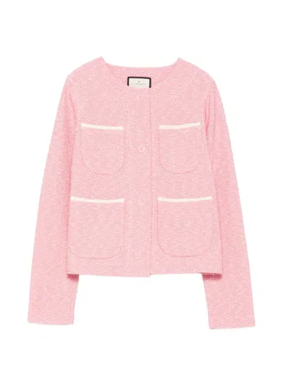 Bruno Manetti Pockets Jacket In Pink
