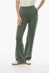 Bruno Manetti Pure Cashmere Sweatpants With Elastic Waistband In Green