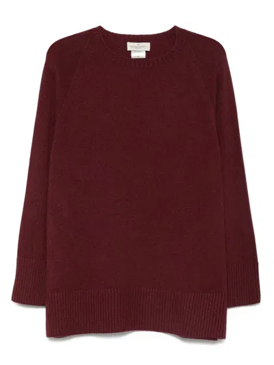 Bruno Manetti Raglan-sleeve Cashmere Sweater In Burgundy