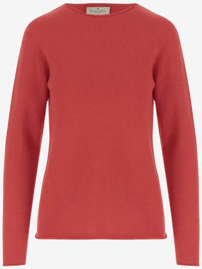 BRUNO MANETTI RED CREW NECK PULLOVER