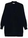 Bruno Manetti Ribbed-knit Cardigan In Blue