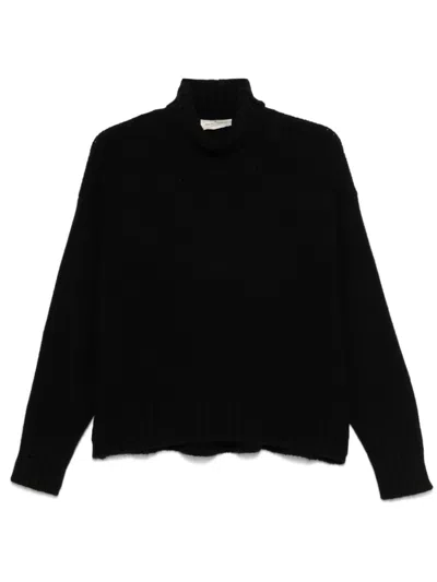 Bruno Manetti Ribbed-knit Sweater In Black