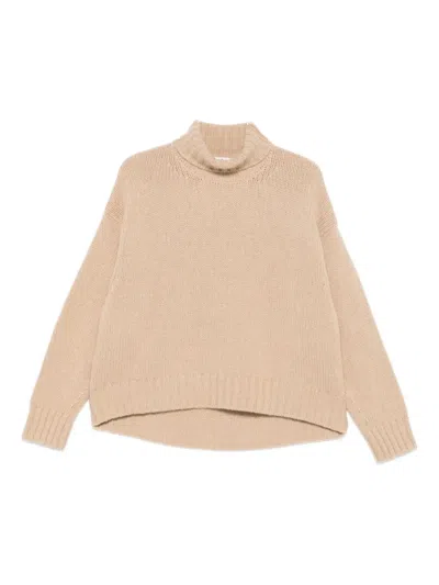 Bruno Manetti Gerippter Pullover In Nude