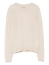 Bruno Manetti Round-neck Cashmere Sweater In Neutral
