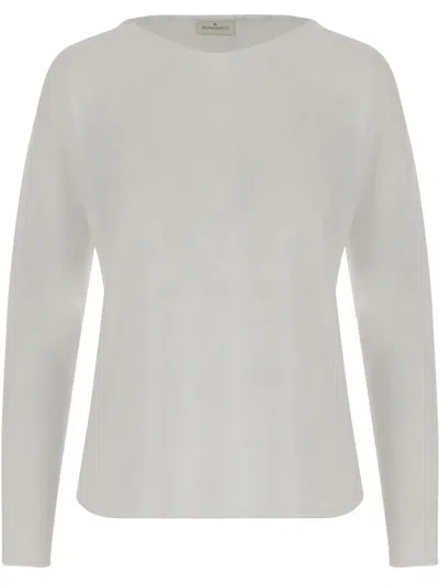 Bruno Manetti Round-neck Sweater In White