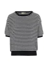 Bruno Manetti Striped-pattern Crew-neck Sweater In Multi