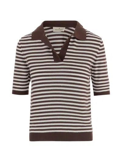 Bruno Manetti Striped T-shirt In Multi