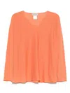 Bruno Manetti Sweaters In Orange