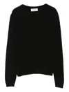 Bruno Manetti Black Cashmere And Wool Sweater In Black