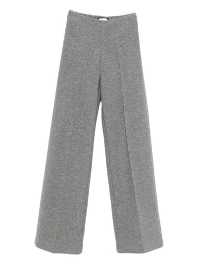 Bruno Manetti Wool Trousers In Gray