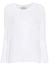 Bruno Manetti Crew-neck Open-knit Jumper In White