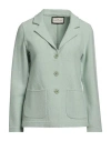 Bruno Manetti Woman Blazer Light Green Size 8 Virgin Wool In Green