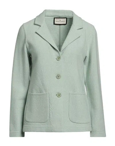 Bruno Manetti Woman Blazer Light Green Size 8 Virgin Wool