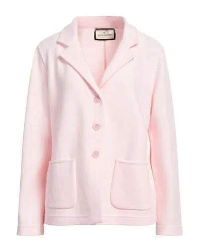 Bruno Manetti Woman Blazer Pink Size 12 Virgin Wool