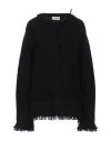 Bruno Manetti Woman Cardigan Black Size 10 Cashmere