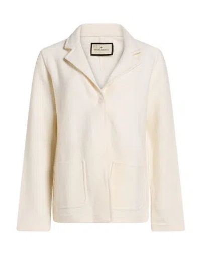 Bruno Manetti Woman Jacket Cream Size 10 Virgin Wool In White