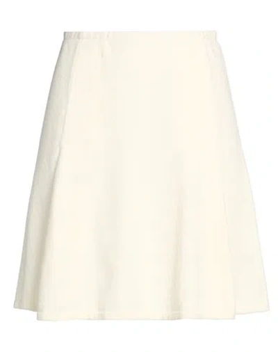 Bruno Manetti Woman Mini Skirt Ivory Size 6 Wool, Cashmere In White
